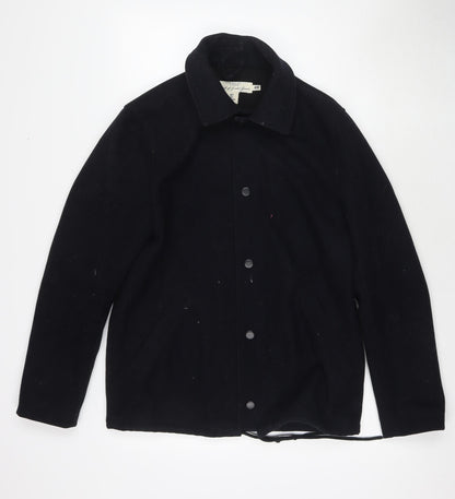 Mens UK Size S H&M Black Overcoat