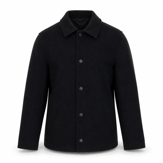 Mens UK Size S H&M Black Overcoat