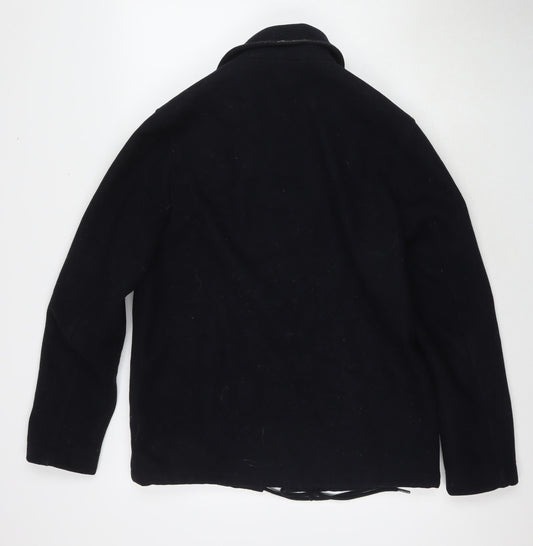 Mens UK Size S H&M Black Overcoat