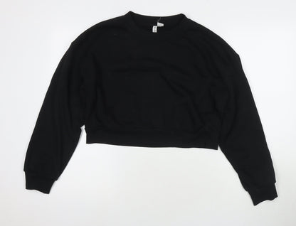 Womens UK Size M Divided by H&M Black Pullover Sweatshirt