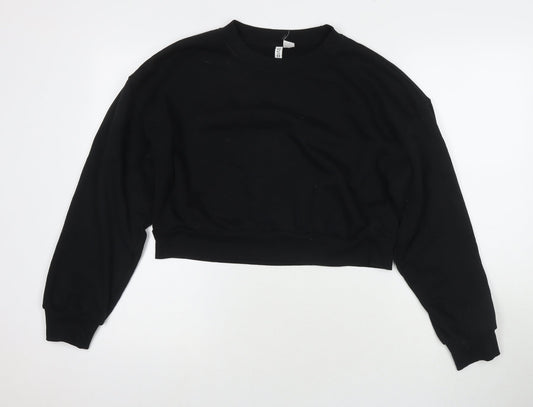 Womens UK Size M Divided by H&M Black Pullover Sweatshirt