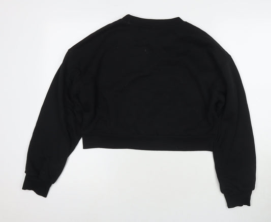 Womens UK Size M Divided by H&M Black Pullover Sweatshirt