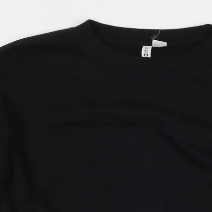 Womens UK Size M Divided by H&M Black Pullover Sweatshirt