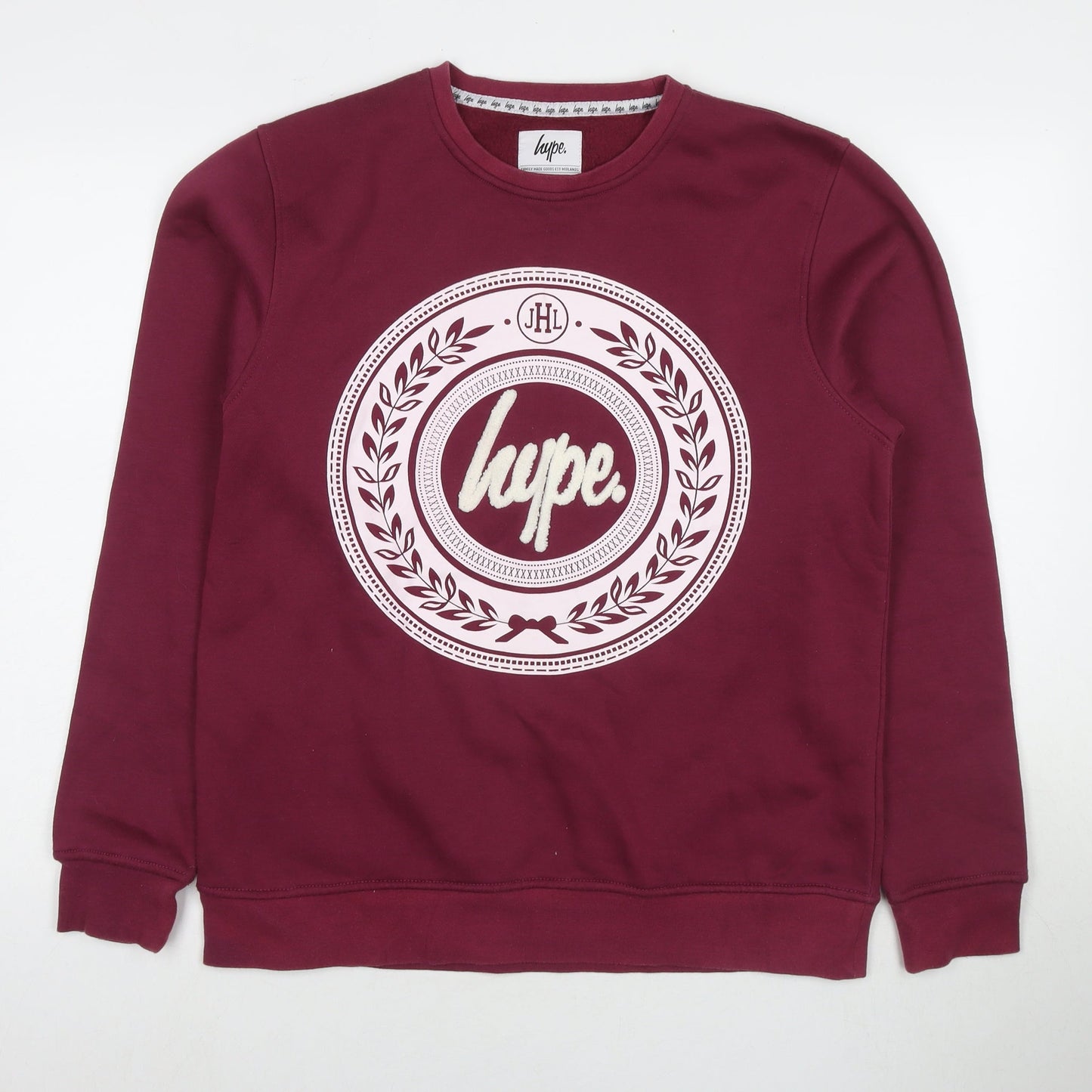 Mens UK Size M Hype Red Pullover Sweatshirt