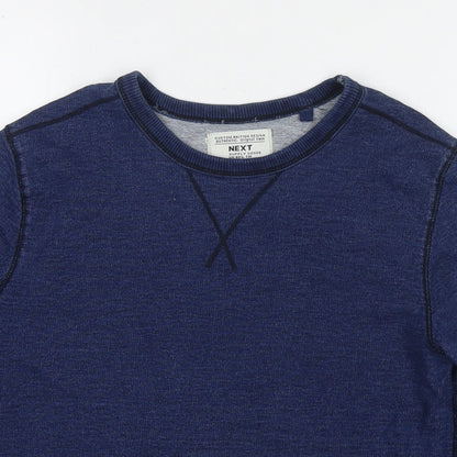 NEXT Boys Blue Cotton Pullover Sweatshirt Size 13 Years Pullover