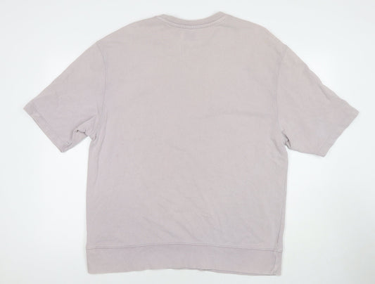 Topman Mens Pink Cotton Pullover Sweatshirt Size L