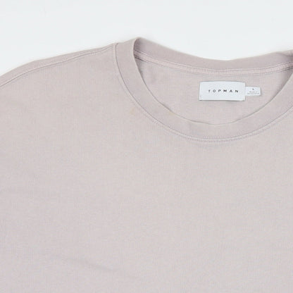 Topman Mens Pink Cotton Pullover Sweatshirt Size L