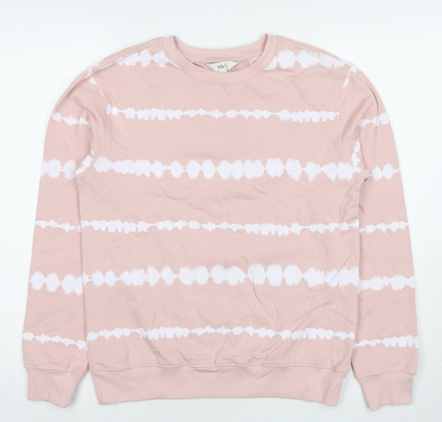 Womens UK Size XS Marks and Spencer Pink Pullover Sweatshirt