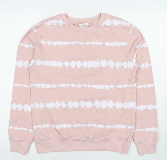 Womens UK Size XS Marks and Spencer Pink Pullover Sweatshirt