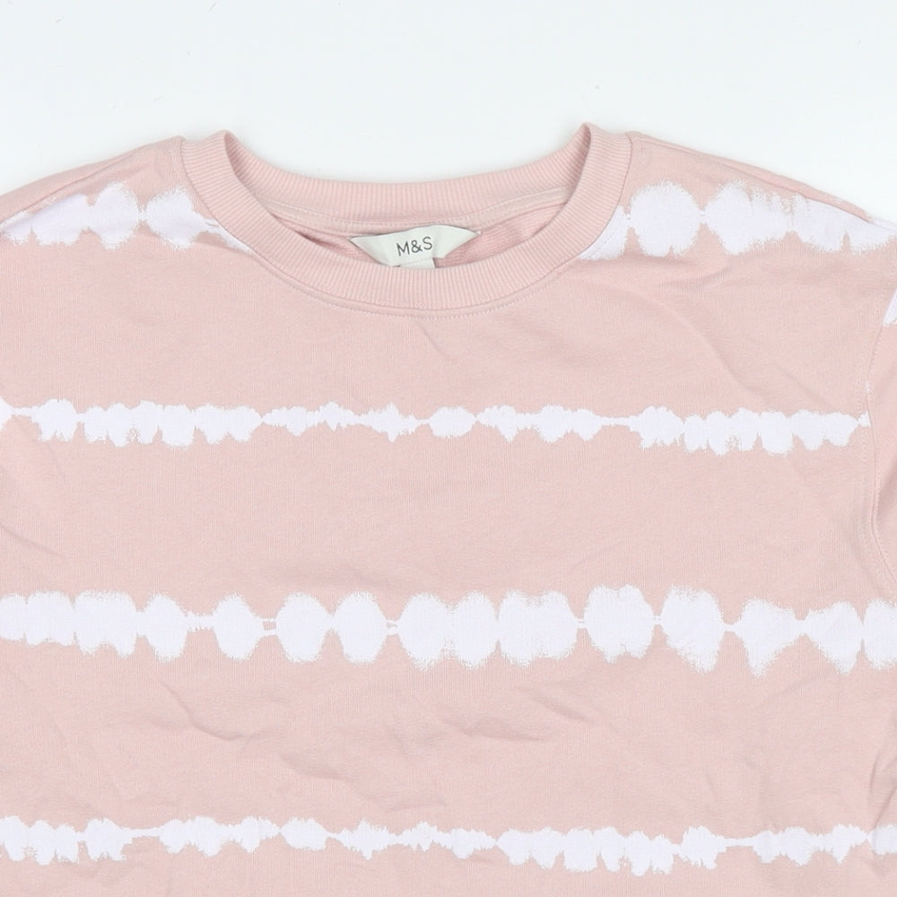 Womens UK Size XS Marks and Spencer Pink Pullover Sweatshirt