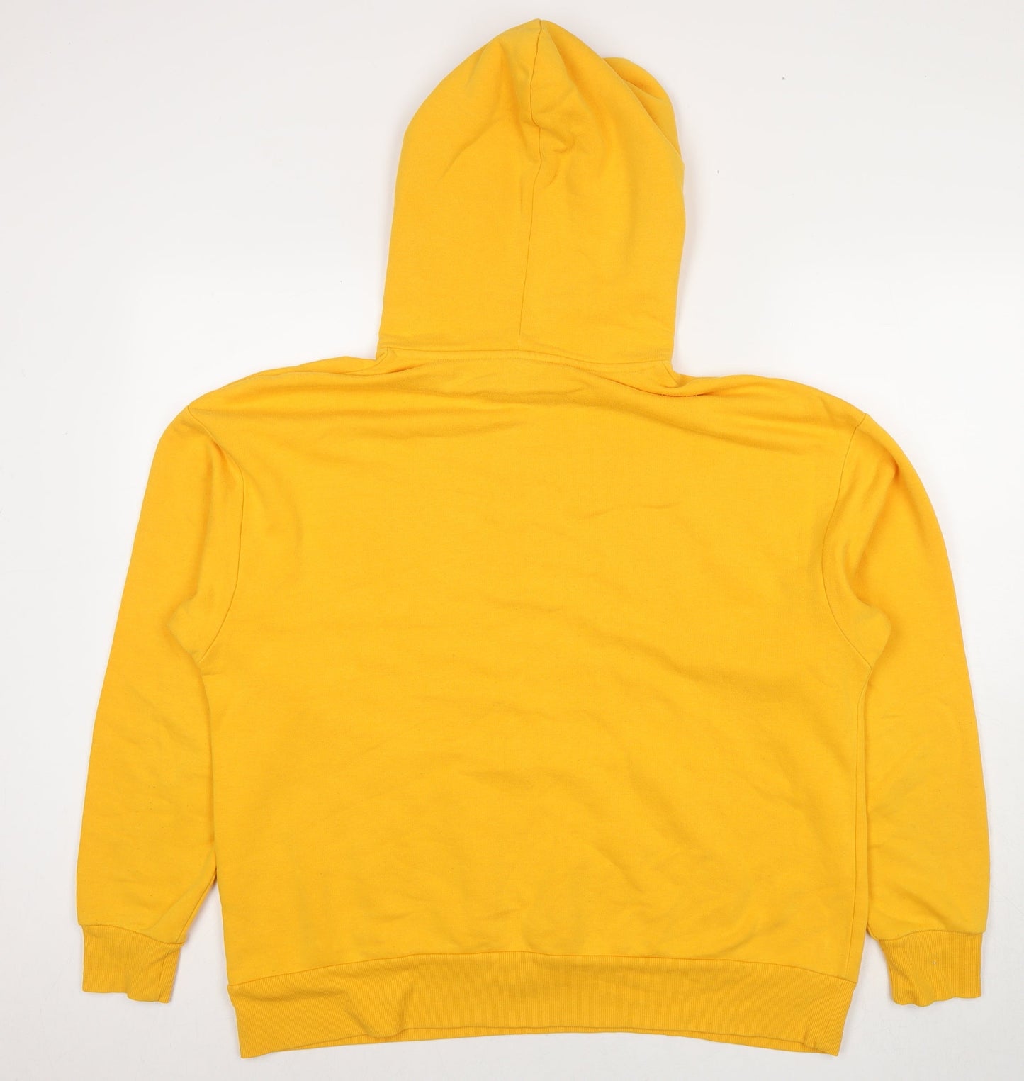 Womens UK Size L Divided by H&M Yellow Pullover Hoodie
