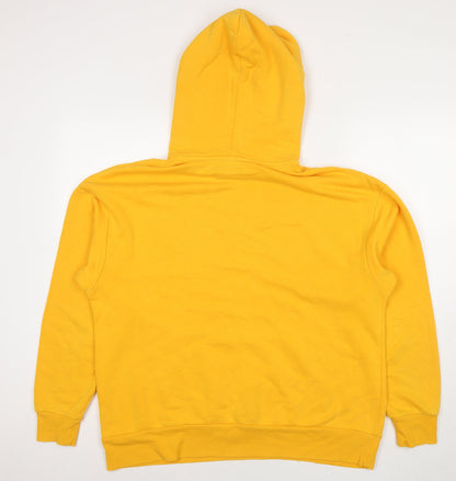 Womens UK Size L Divided by H&M Yellow Pullover Hoodie