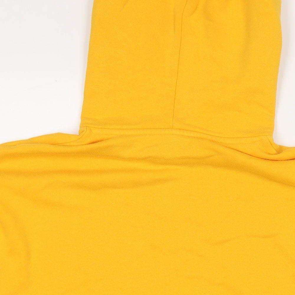 Womens UK Size L Divided by H&M Yellow Pullover Hoodie