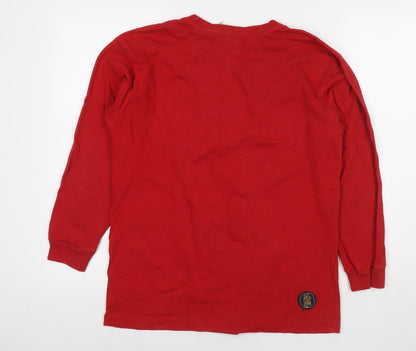 Gap Boys Red Cotton Pullover Sweatshirt Size 12 Years Pullover - Bobsled Team