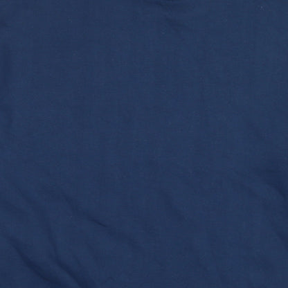 Foot Locker Mens Blue Cotton Pullover Hoodie Size M