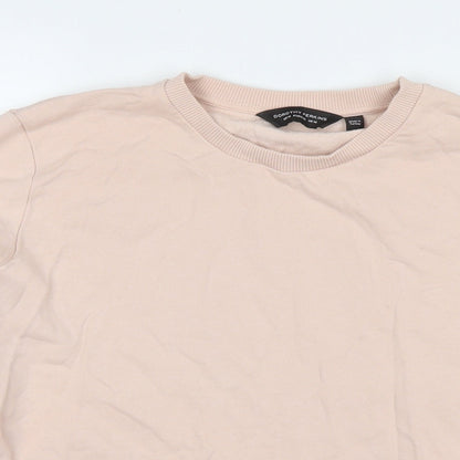 Dorothy Perkins Womens Pink Cotton Pullover Sweatshirt Size 14 Pullover