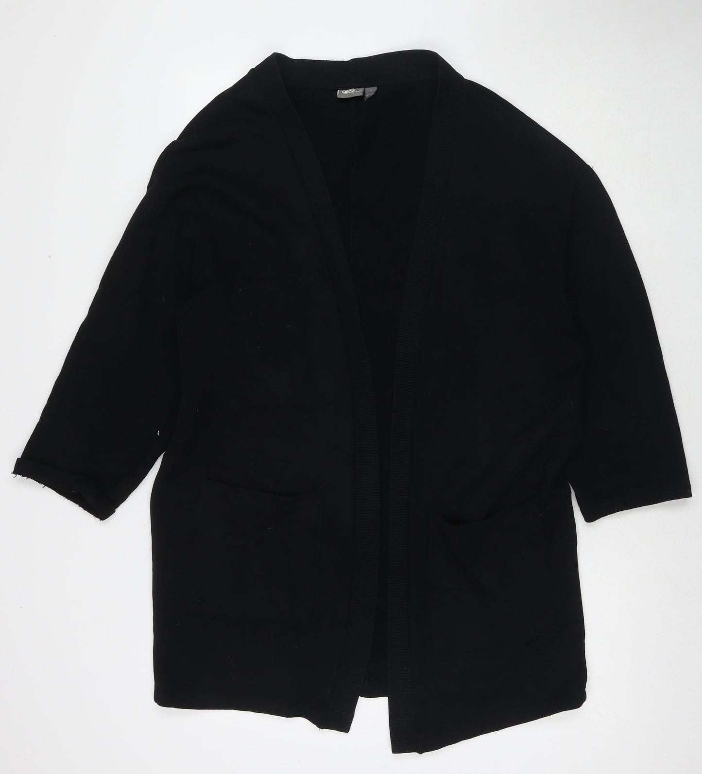Womens UK Size S ASOS Black Cape Jumper