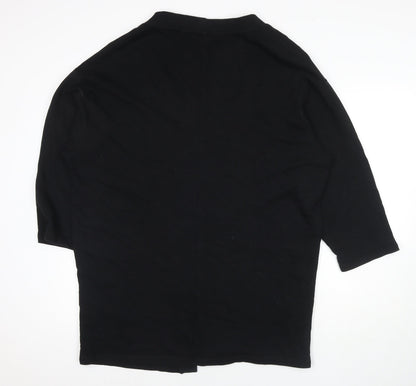 Womens UK Size S ASOS Black Cape Jumper