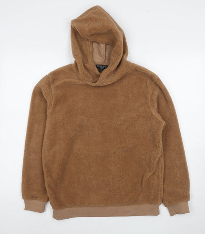 Mens UK Size S Brave Soul Brown Pullover Sweatshirt