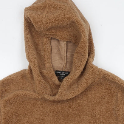 Mens UK Size S Brave Soul Brown Pullover Sweatshirt
