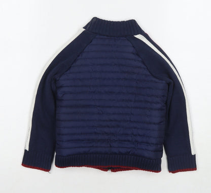 E of M Boys Blue Jacket Size 3 Years Zip