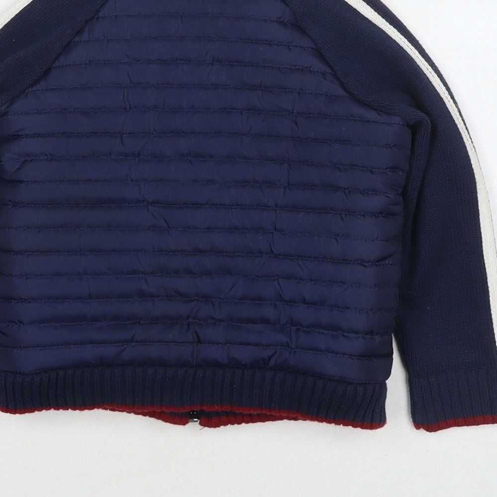 E of M Boys Blue Jacket Size 3 Years Zip