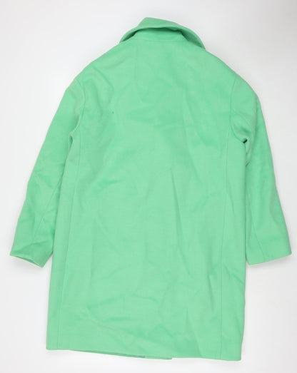 Womens UK Size 12 Marks and Spencer Green Pea Coat