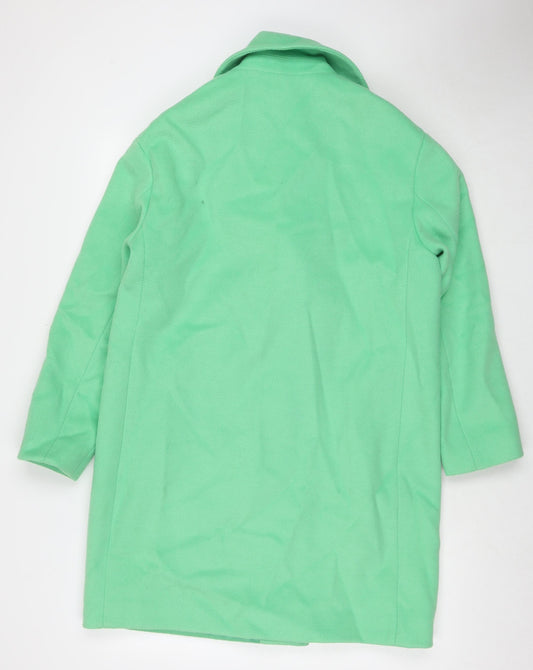 Womens UK Size 12 Marks and Spencer Green Pea Coat