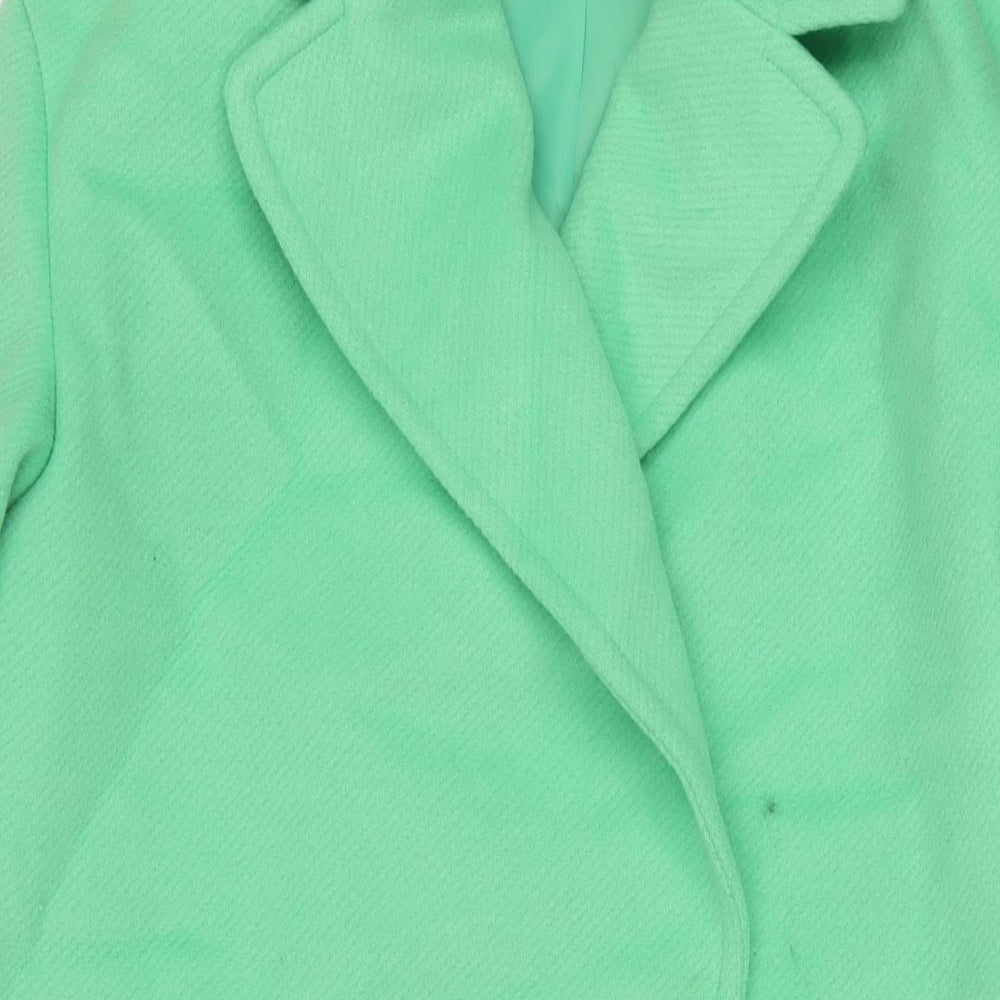 Womens UK Size 12 Marks and Spencer Green Pea Coat
