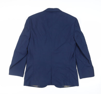 Mens UK Size 38 Greenwoods Regular Blue Suit Jacket