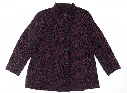 Womens UK Size 14 TIGI Purple Overcoat