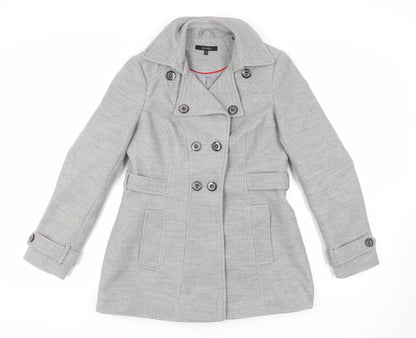 Womens UK Size 14 Dunnes Stores Grey Pea Coat
