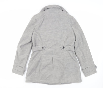 Womens UK Size 14 Dunnes Stores Grey Pea Coat