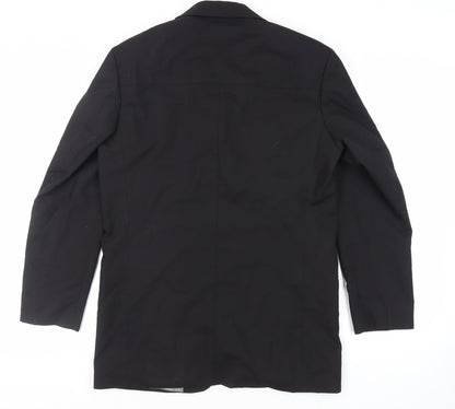 Mens UK Size 38 Jonathan Adams Regular Black Suit Jacket