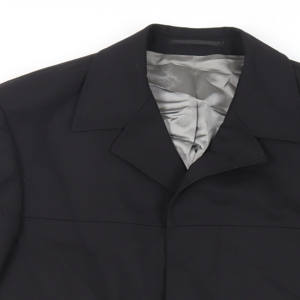 Mens UK Size 38 Jonathan Adams Regular Black Suit Jacket