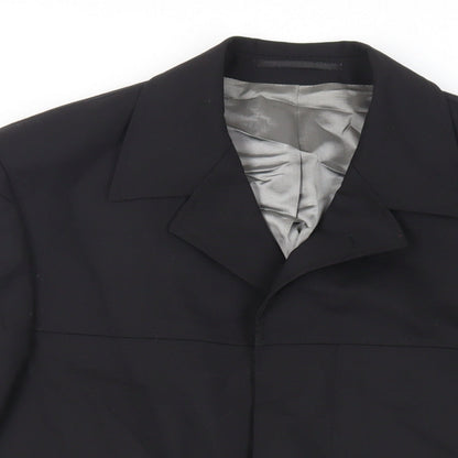 Mens UK Size 38 Jonathan Adams Regular Black Suit Jacket