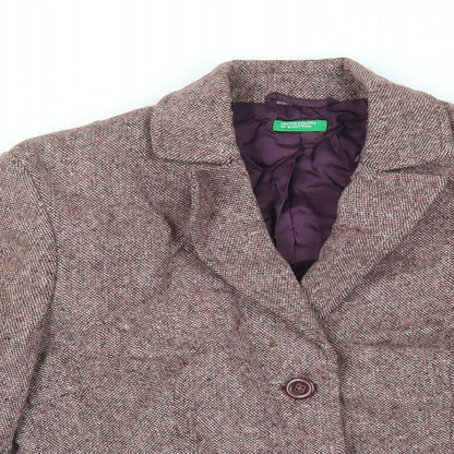 Womens UK Size 10 United Colors of Benetton Purple Jacket