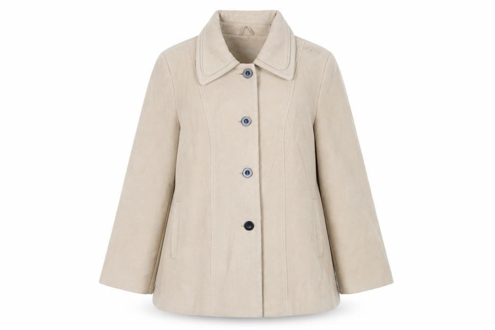 Womens UK Size 22 Anthology Beige Pea Coat