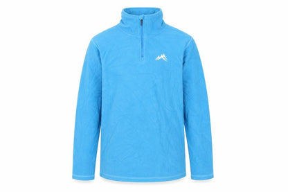 Ski Boys Blue Polyester Pullover Sweatshirt Size 9-10 Years Zip