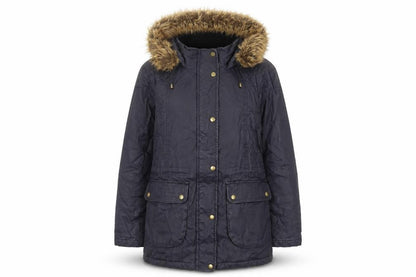 Marks & Spencer Womens Blue Jacket Size 12 Zip - Hooded