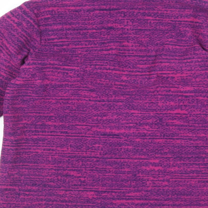 Decathlon Girls Purple Polyester Pullover Sweatshirt Size 6 Years Zip