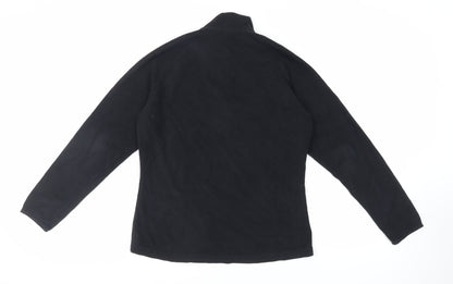 DECATHLON Womens Black Polyester Pullover Sweatshirt Size M Zip