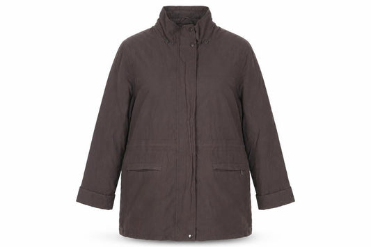 Debenhams Womens Brown Jacket Size 18 Zip - Zipped Pockets