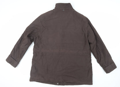 Debenhams Womens Brown Jacket Size 18 Zip - Zipped Pockets