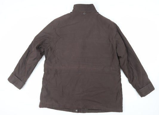 Debenhams Womens Brown Jacket Size 18 Zip - Zipped Pockets