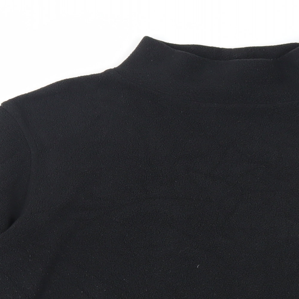 Cotton Traders Womens Black Polyester Pullover Sweatshirt Size 16 Pullover