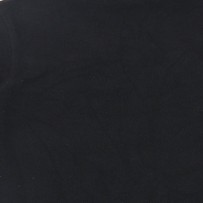 Cotton Traders Womens Black Polyester Pullover Sweatshirt Size 16 Pullover