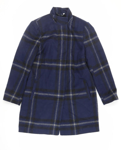 Womens UK Size 12 Bonmarché Blue Pea Coat