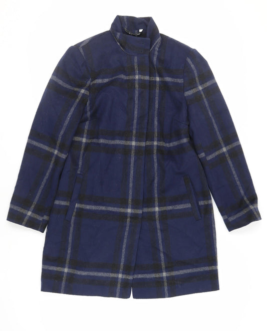 Womens UK Size 12 Bonmarché Blue Pea Coat