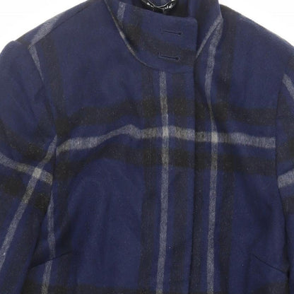 Womens UK Size 12 Bonmarché Blue Pea Coat